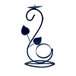 Steel Openwork Pillar Candle Holder